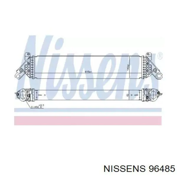 96485 Nissens intercooler