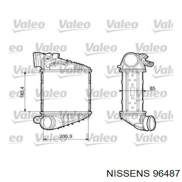 96487 Nissens intercooler