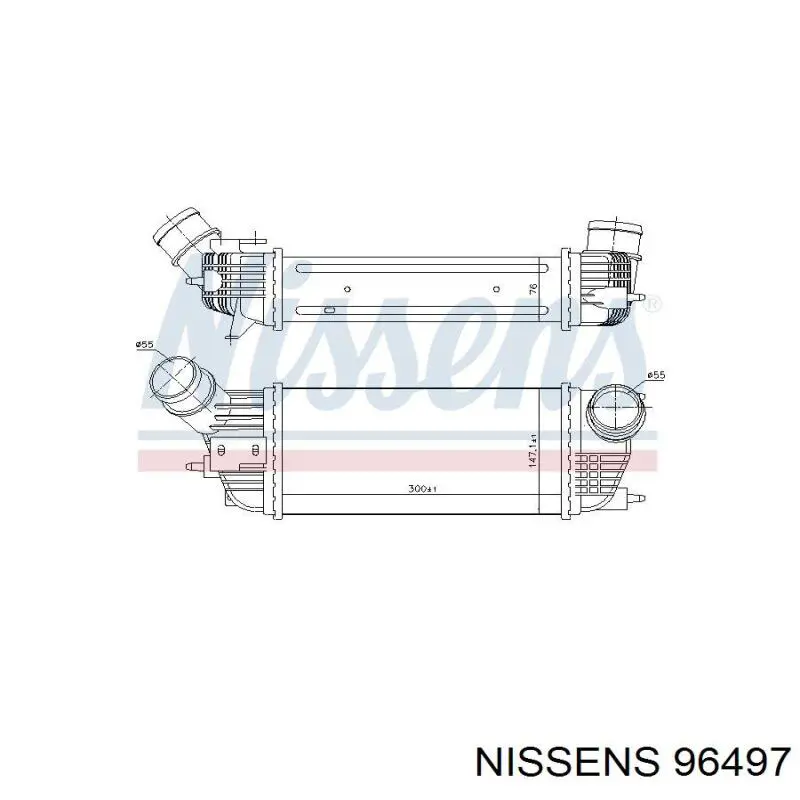96497 Nissens intercooler