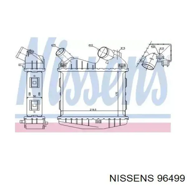 Q0002490V007000000 Mercedes Radiador de intercooler