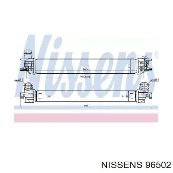 96502 Nissens intercooler