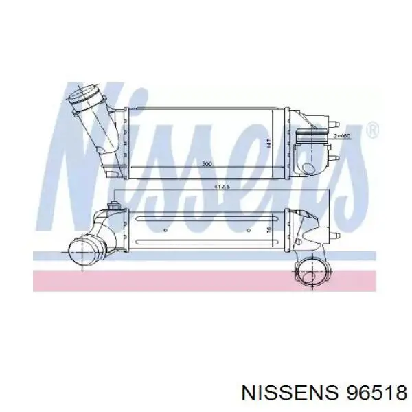 96518 Nissens intercooler