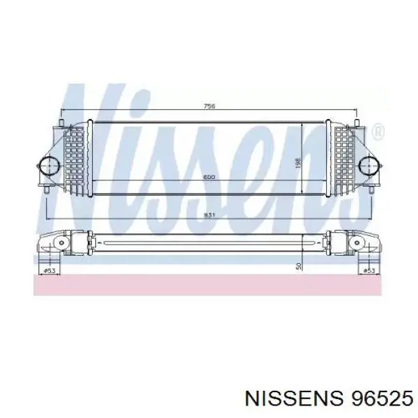 1362067J00 Suzuki Radiador de intercooler
