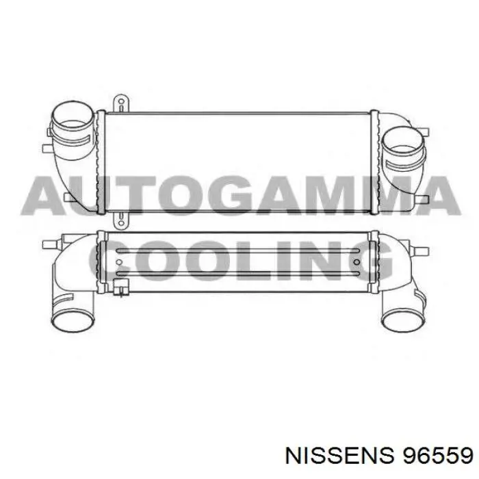 96559 Nissens radiador de aire de admisión