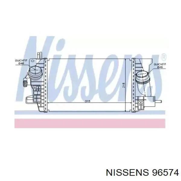 Intercooler 345055 Kale
