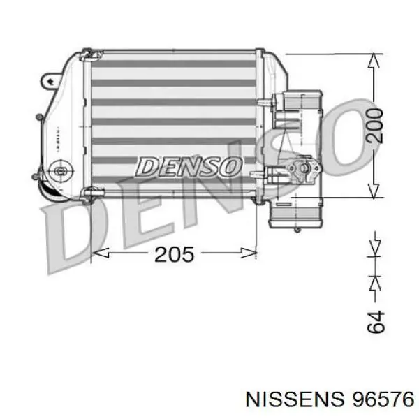 96576 Nissens intercooler