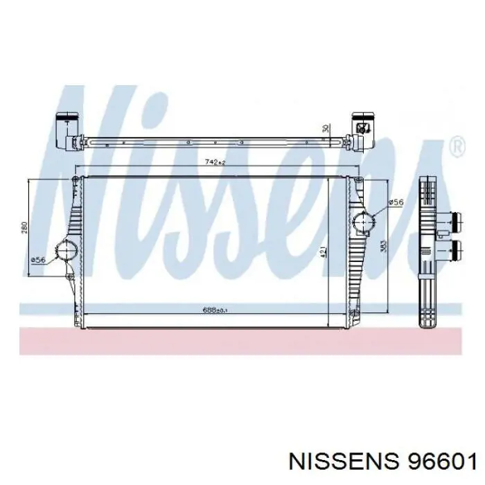 96601 Nissens intercooler