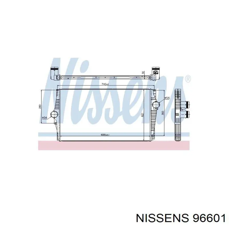 Intercooler 96601 Nissens