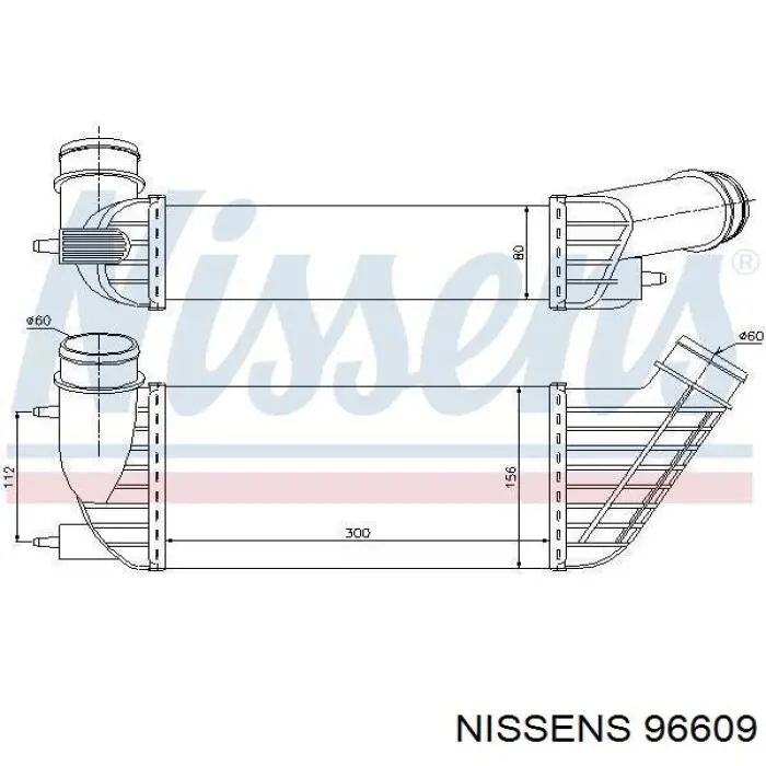 96609 Nissens intercooler