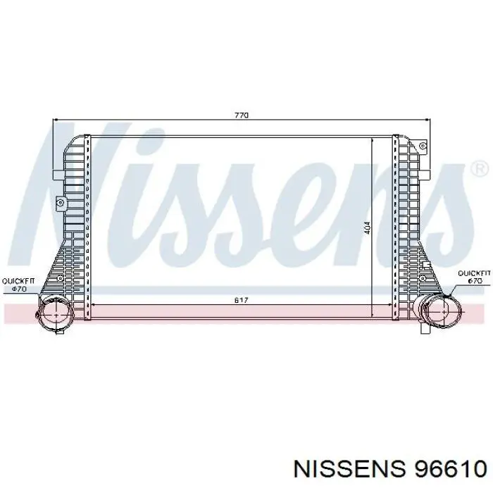 96610 Nissens intercooler