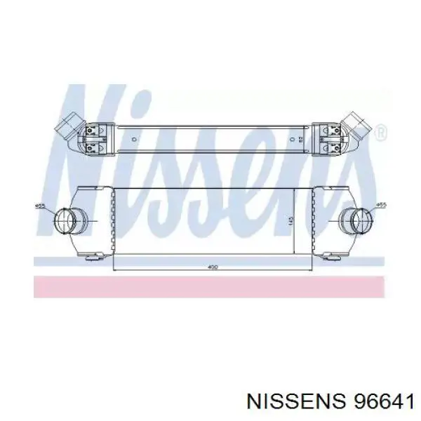 96641 Nissens intercooler