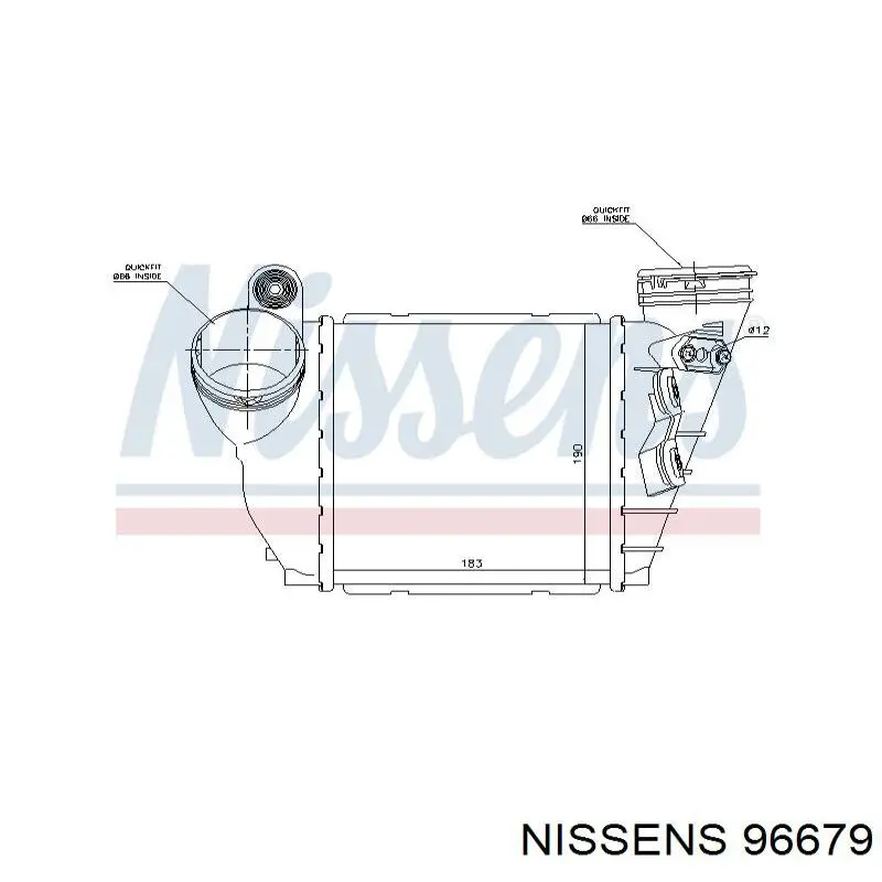 96679 Nissens intercooler