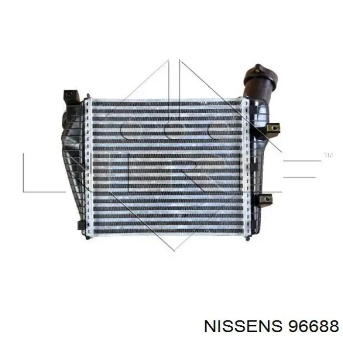 96688 Nissens Radiador de intercooler