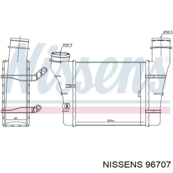 96707 Nissens intercooler