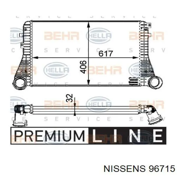 Radiador de aire de admisión Nissens 96715 precio, desde 98,07 USD