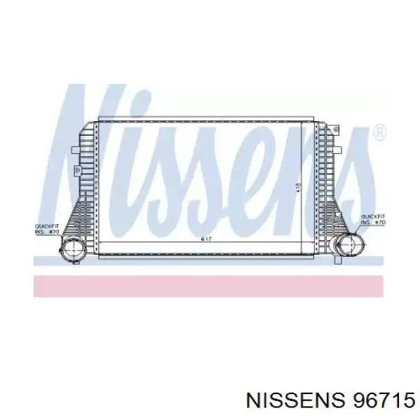 Comprar 96715 Nissens Turbo intercooler