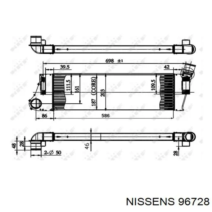 96728 Nissens intercooler