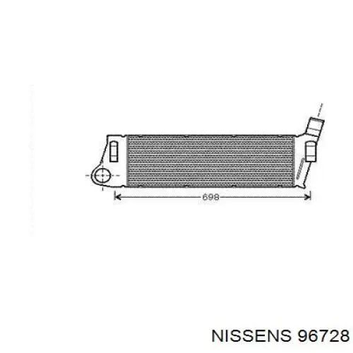 Radiador de aire de admisión Nissens 96728 precio, desde 110,21 EUR