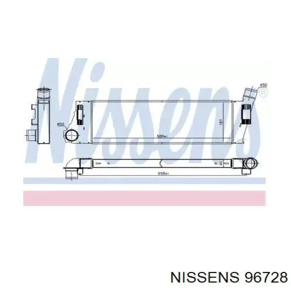 Comprar 96728 Nissens Turbo intercooler