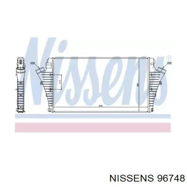96748 Nissens intercooler