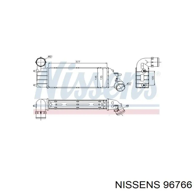 96766 Nissens intercooler