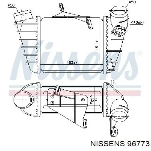 96773 Nissens intercooler