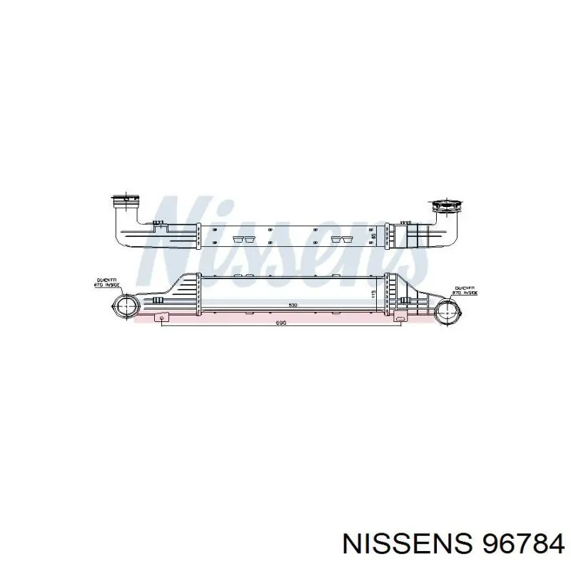 96784 Nissens intercooler