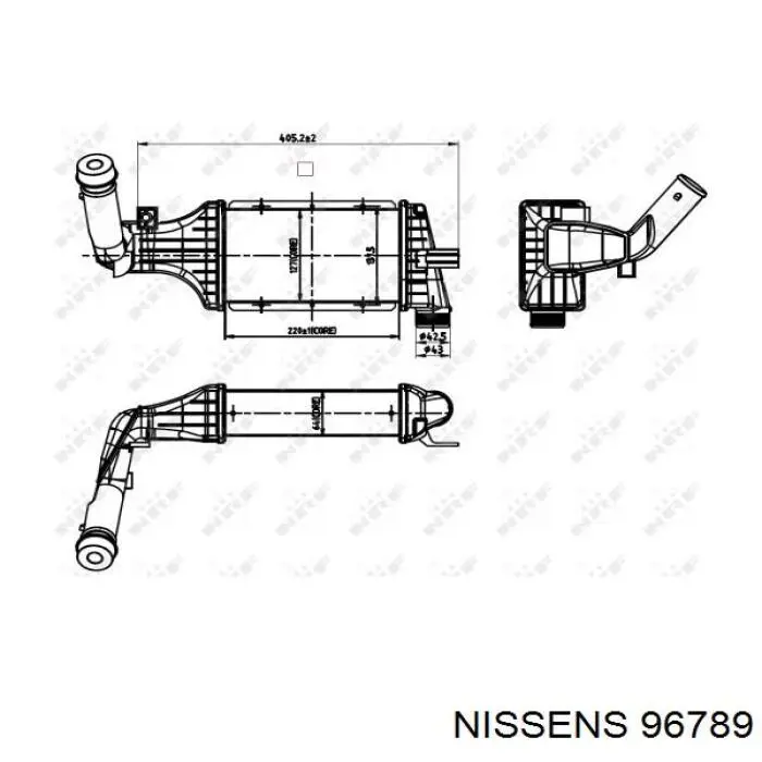 96789 Nissens intercooler
