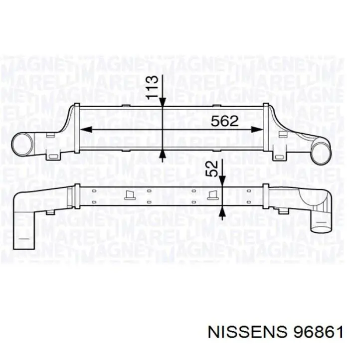 Intercooler 2105001800 Mercedes