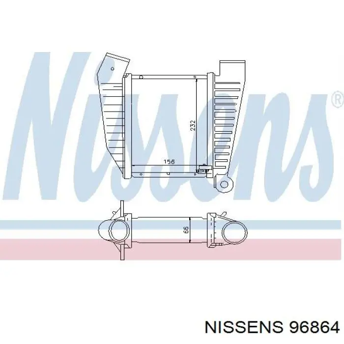 96864 Nissens intercooler