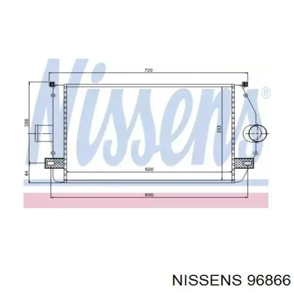 Comprar 96866 Nissens Turbo intercooler