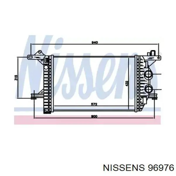 96976 Nissens intercooler