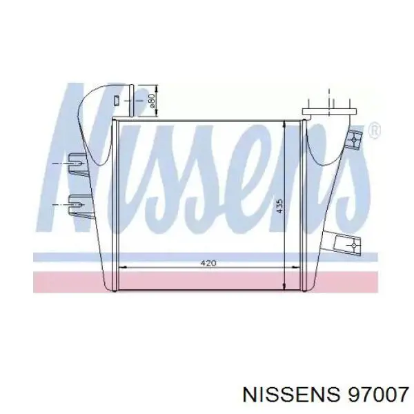 Comprar 97007 Nissens Turbo intercooler