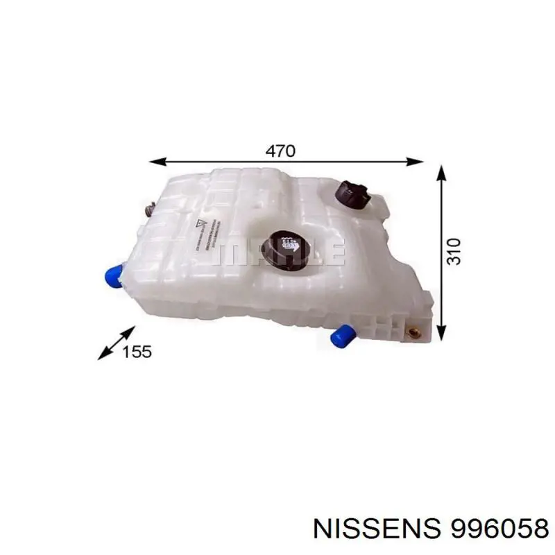 996058 Nissens vaso de expansión