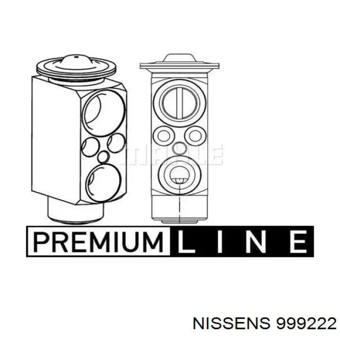 999222 Nissens válvula de expansión, aire acondicionado