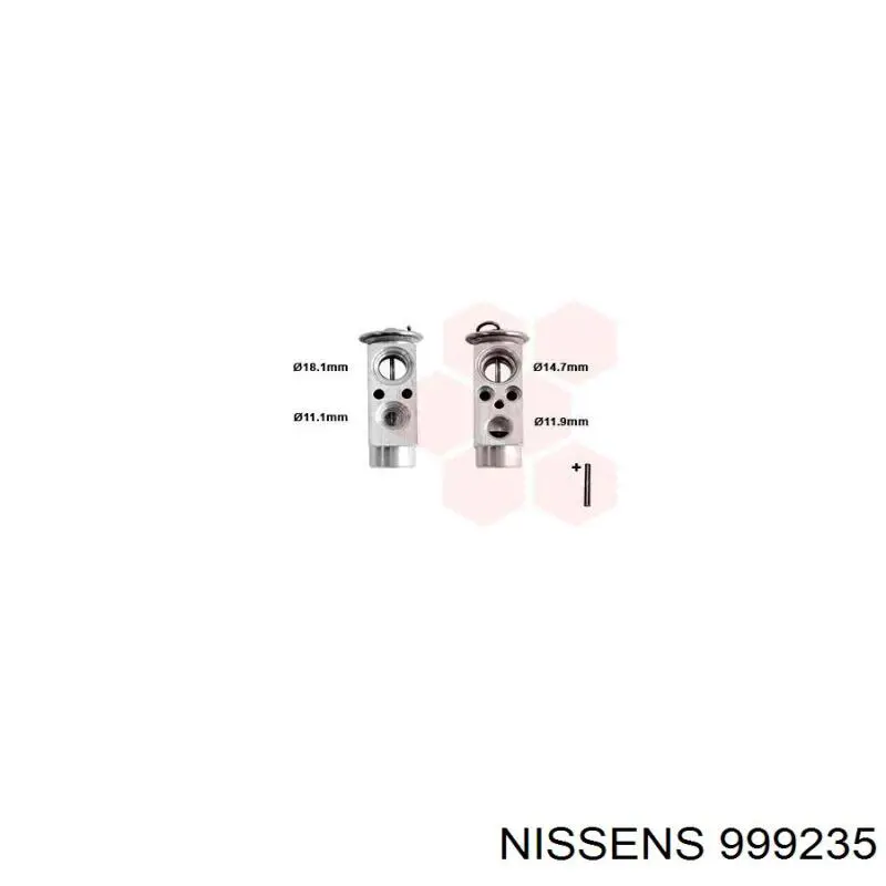 38491 NRF válvula de expansión, aire acondicionado
