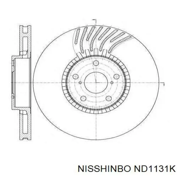 ND1131K Nisshinbo freno de disco delantero