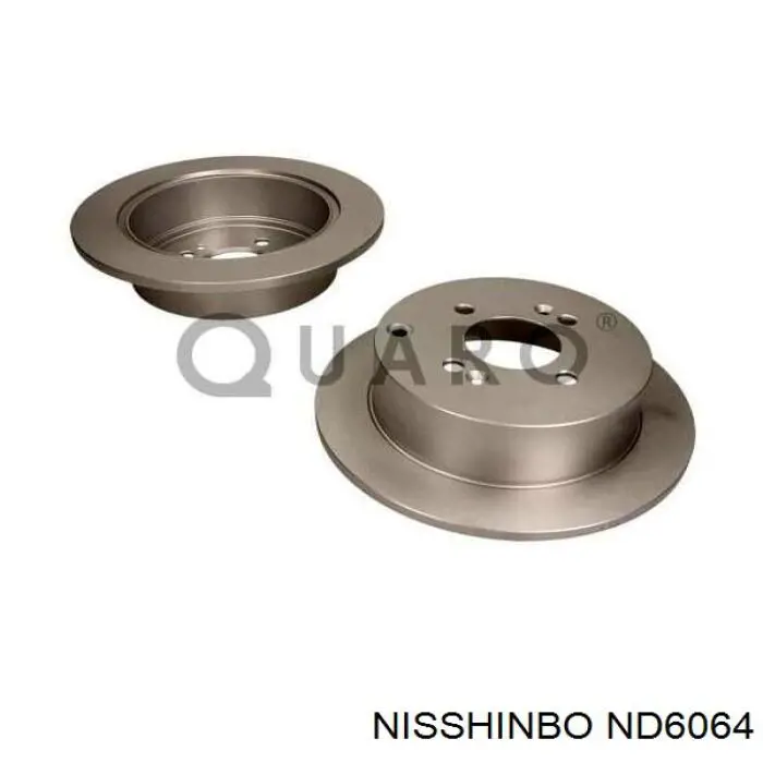 ND6064 Nisshinbo disco de freno trasero