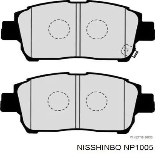 Comprar NP1005 Nisshinbo Pastillas delanteras de freno