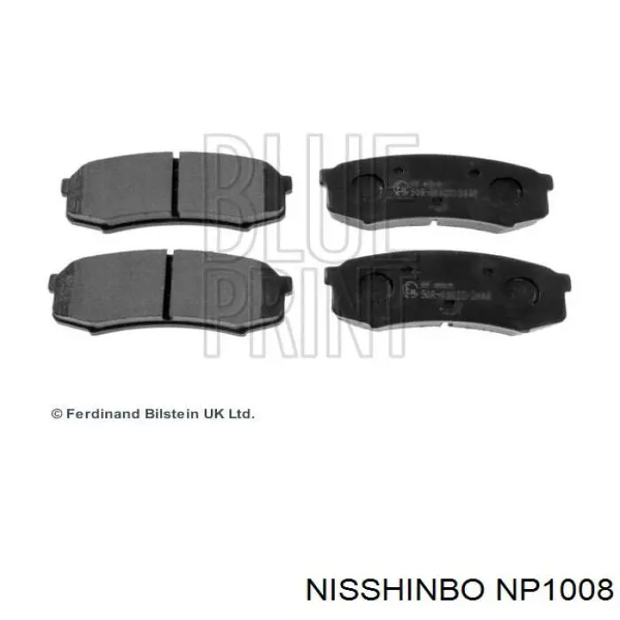 Pastillas traseras de freno Nisshinbo NP1008 precio, desde 17,53 EUR