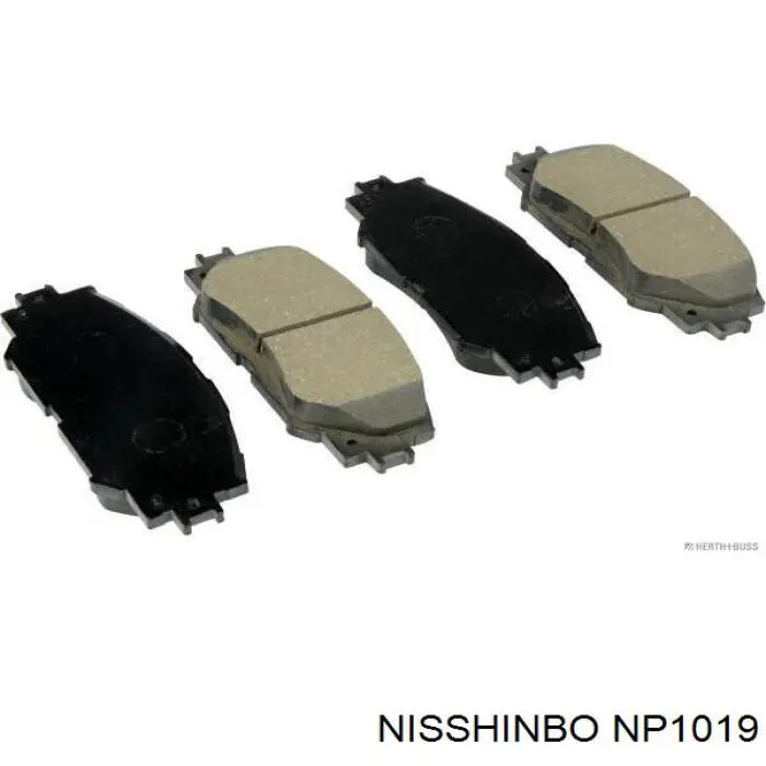 NP1019 Nisshinbo pastillas de freno delanteras