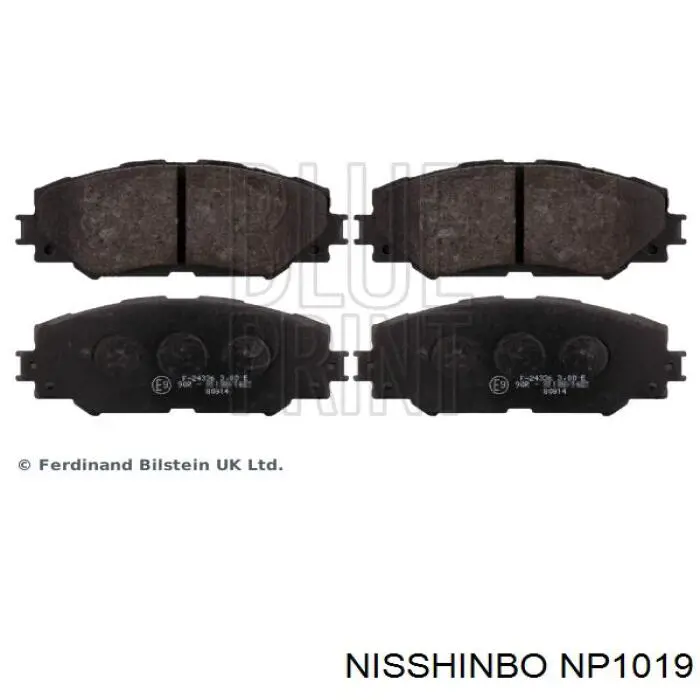 Comprar NP1019 Nisshinbo Pastillas delanteras de freno