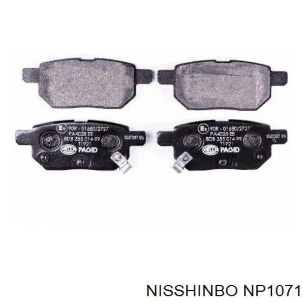 Pastillas traseras de freno Nisshinbo NP1071 precio, desde 24,56 EUR