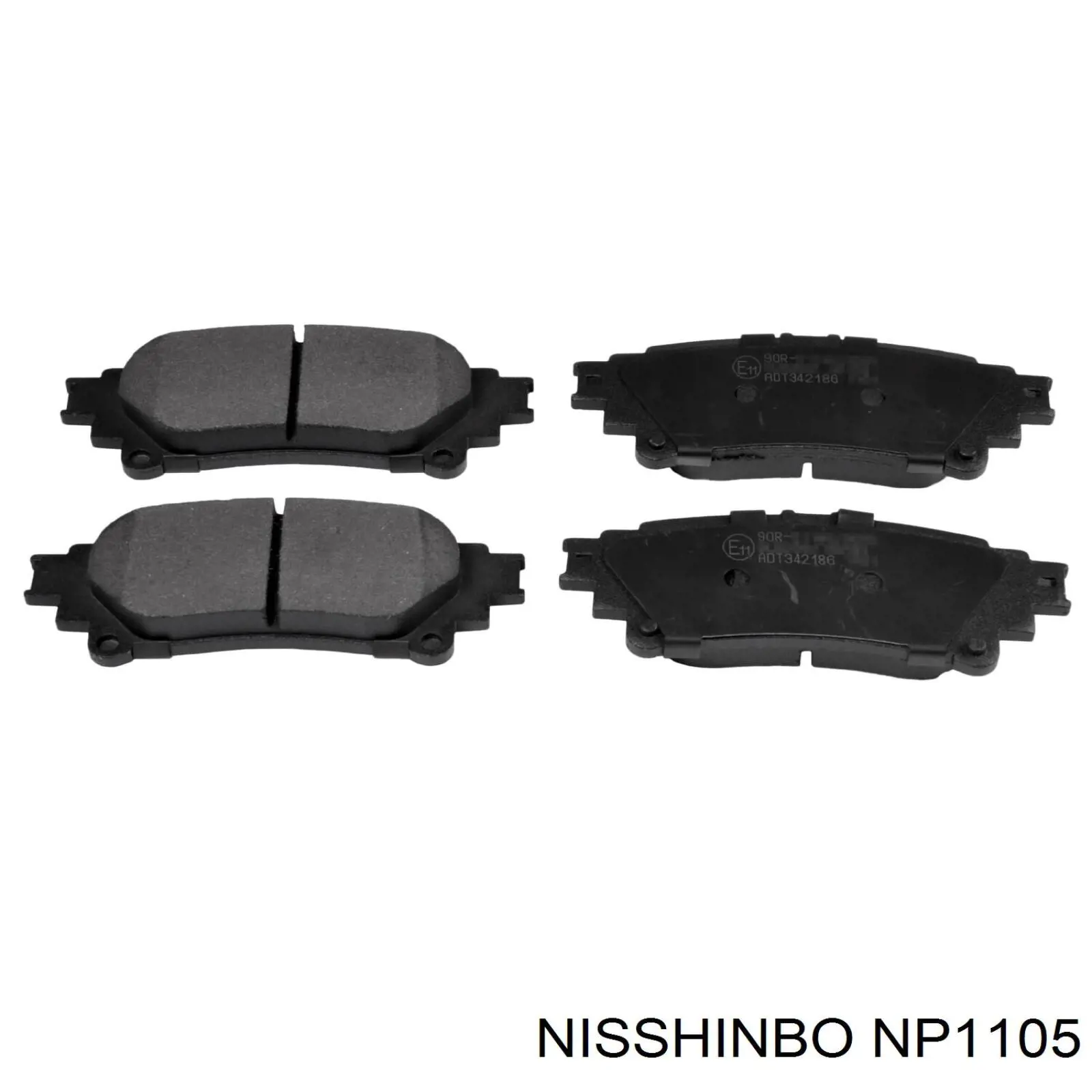 NP1105 Nisshinbo pastillas de freno traseras