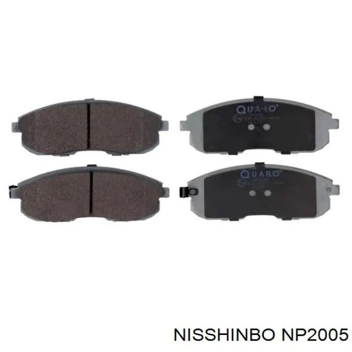 NP2005 Nisshinbo pastillas de freno delanteras