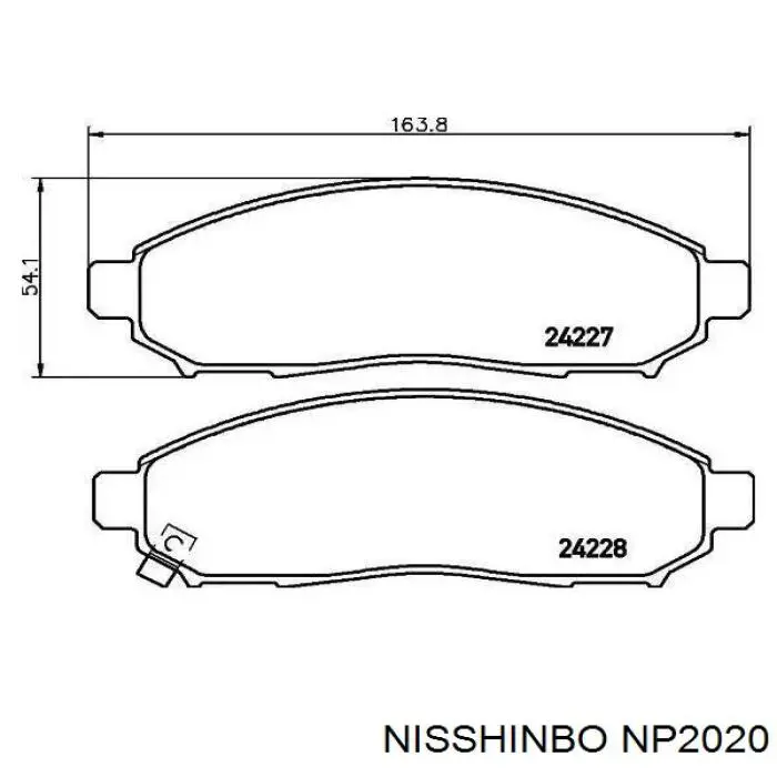 Pastillas freno delanteras Nisshinbo NP2020 precio, desde 24,56 EUR