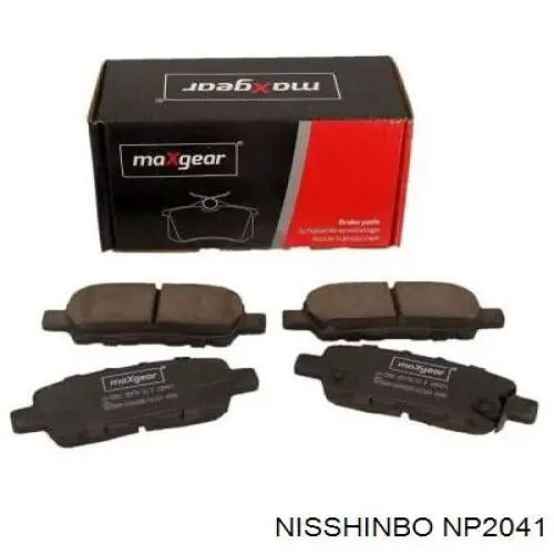 Comprar NP2041 Nisshinbo Pastillas de freno traseras
