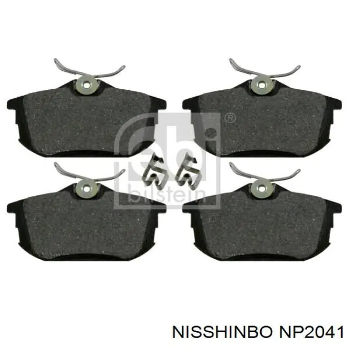Pastillas traseras de freno Nisshinbo NP2041 precio, desde 27,62 EUR