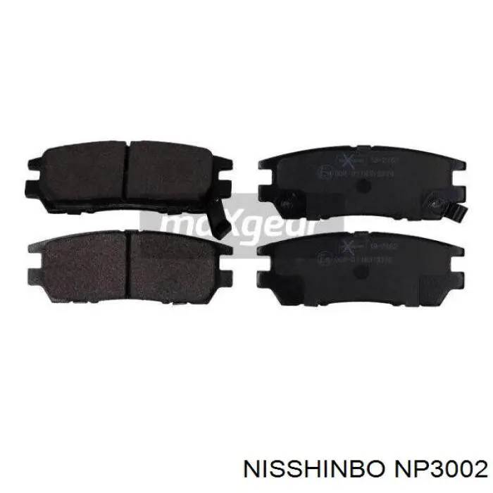 NP3002 Nisshinbo pastillas de freno traseras