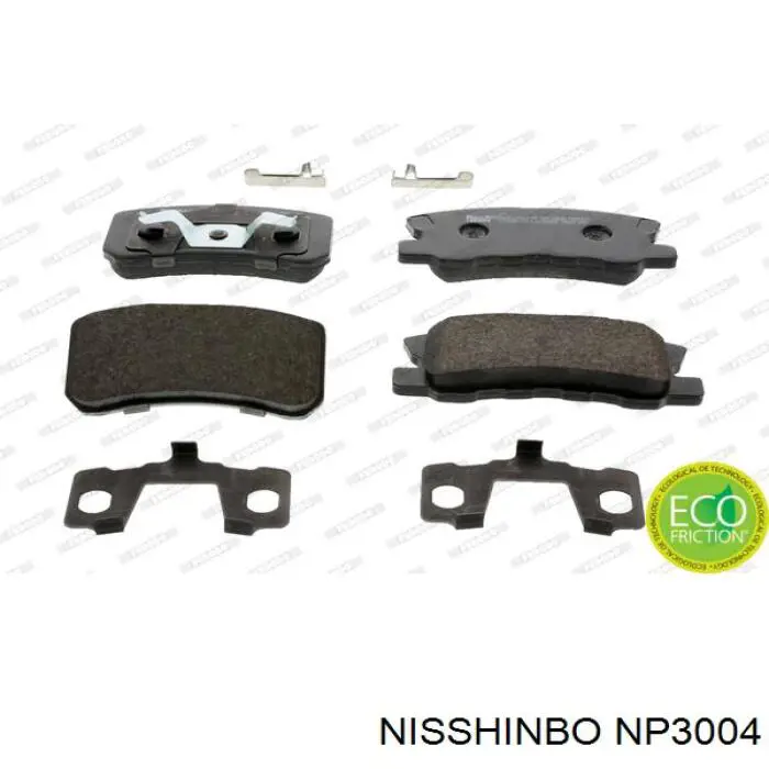 Pastillas traseras de freno Nisshinbo NP3004 precio, desde 19,79 EUR